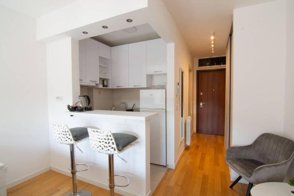 A Blok New Modern - Free Garage Parking, Comfortable, Quiet With A Park View Belgrade Exterior photo
